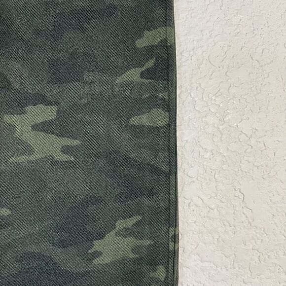 Spanx Womens Look At Me Now Seamless Leggings Green Camo Stretch‎ Pull On Large - Picture 3 of 6